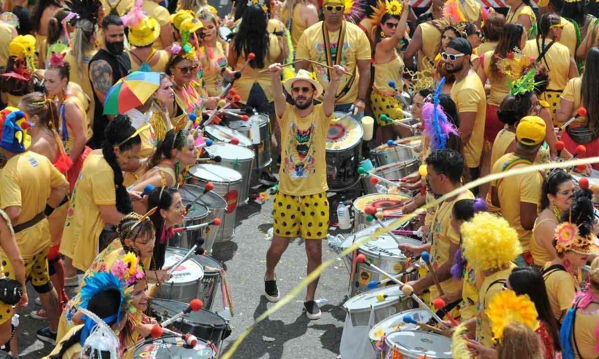 Bloco Beiço do Wando, sucesso da folia de BH, vai levar seu carnaval para a festa de réveillon do Porcão -  (crédito: Leandro Couri/EM/D.A Press/19/2/23)
