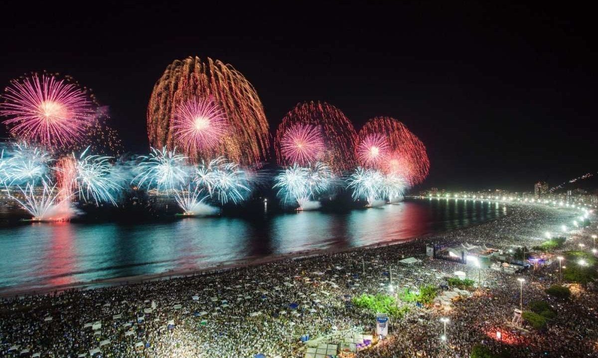 Reveillon em Copacabana continua sendo destaque  -  (crédito: Credito Gabriel Santos / Riotur / Divulgacao)