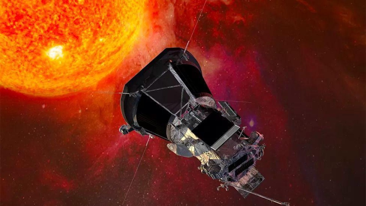 A sonda Parker precisará sempre manter um escudo térmico apontado para o Sol -  (crédito: NASA)