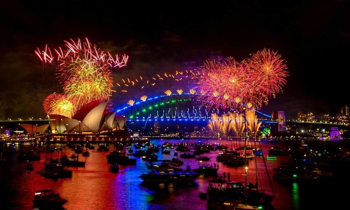 Ano Novo em Sydney, na Austrália