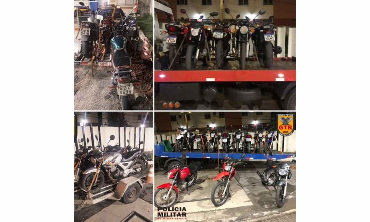Polícia apreende mais de 20 motocicletas em rodovias da Grande BH