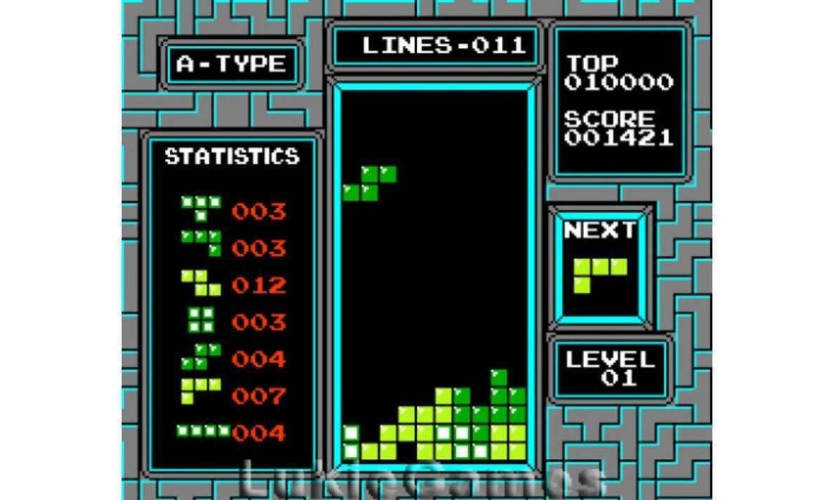 Antes de Willis Gibson, apenas a inteligência artificial avançou a ponto de travar a versão original do Tetris -  (crédito: Reprodução/Redes Sociais)