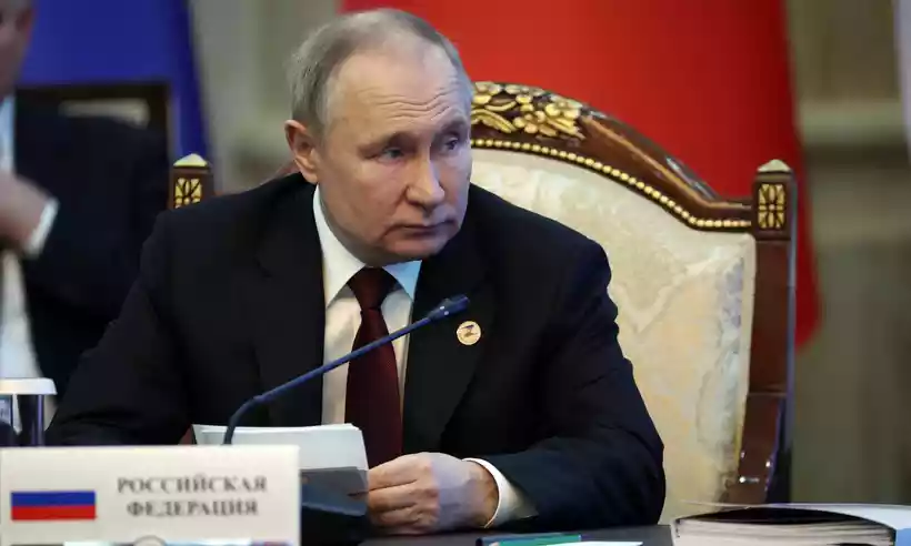 Rússia, do presidente Putin, fez novo ataque à Ucrânia -  (crédito: Sergei Bobylyov/AFP)