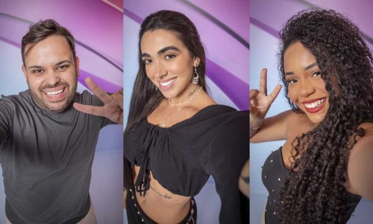 Michel, Giovanna e Thalyta estão na disputa para entrar no BBB 24 -  (crédito: Reprodução / TV Globo )