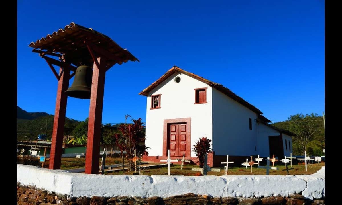 Capela de Santo Antônio do Pompéu, localizada no Bairro Pompéu, em Sabará -  (crédito: Reprodução: Prefeitura de Sabará)