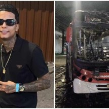 Ônibus são incendiados em protesto por morte de jovem pela PM no Cabana - Redes Sociais / Reprodução - CBMMG / Divulgação