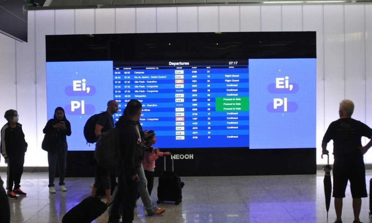 Segundo a entidade, a operação pode causar filas no interior dos aeroportos -  (crédito: Credito: Gladyston Rodrigues/EM/D.A Press. Brasil.)