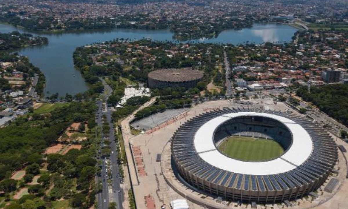 Vista aérea do estádio do Mineirão, que vai receber etapa da Stock Car   -  (crédito: AGÊNCIA I7/Divulgação)