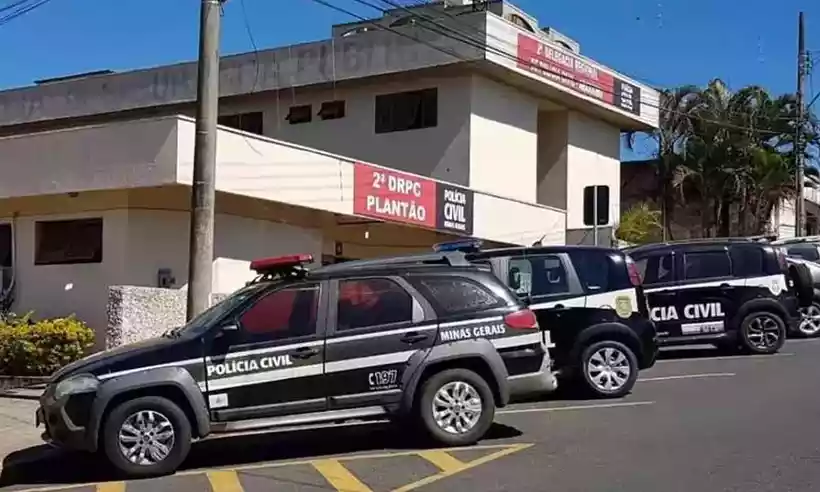 Fachada do prédio da Delegacia de Polícia Civil de Araxá -  (crédito: PCMG/Divulgação)