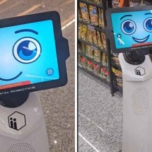 Supermercado com robô atendente viraliza na web - Reprodução / redes sociais
