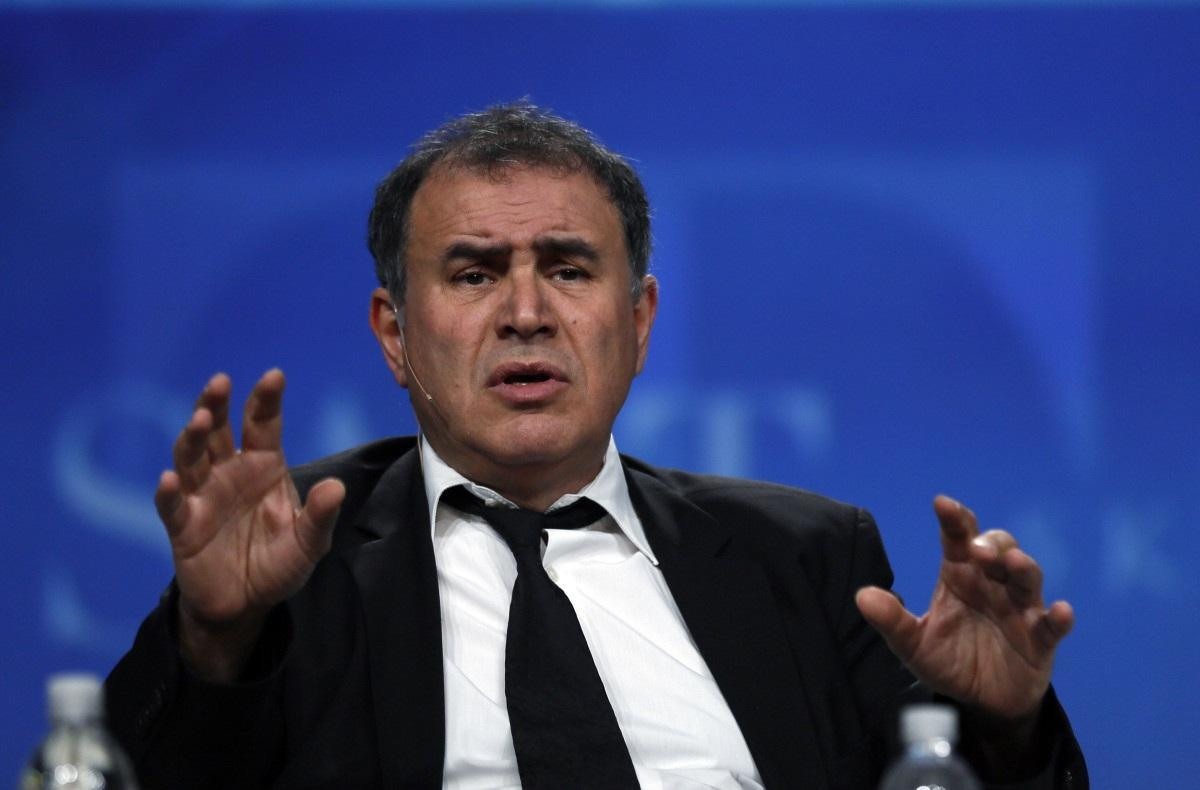  Nouriel Roubini, an economics professor, speaks at a panel discussion at the SALT conference in Las Vegas May 14, 2014.  SALT is produced by SkyBridge Capital, a global investment firm.   (UNITED STATES - Tags: BUSINESS) 