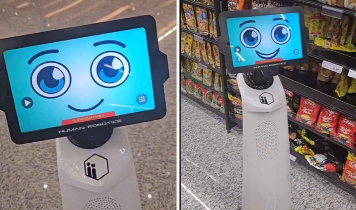 Supermercado com robô atendente viraliza na web