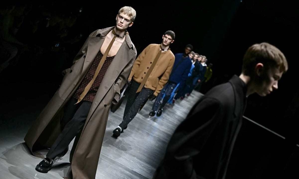 Desfile da Gucci no Milão Fashion Week
       -  (crédito: GABRIEL BOUYS / AFP)