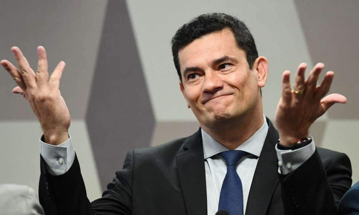 Senador Sergio Moro (União Brasil-PR) é investigado por fraude em delação premiada com ex-deputado estadual paranaense -  (crédito: Eduardo MATYSIAK / AFP)