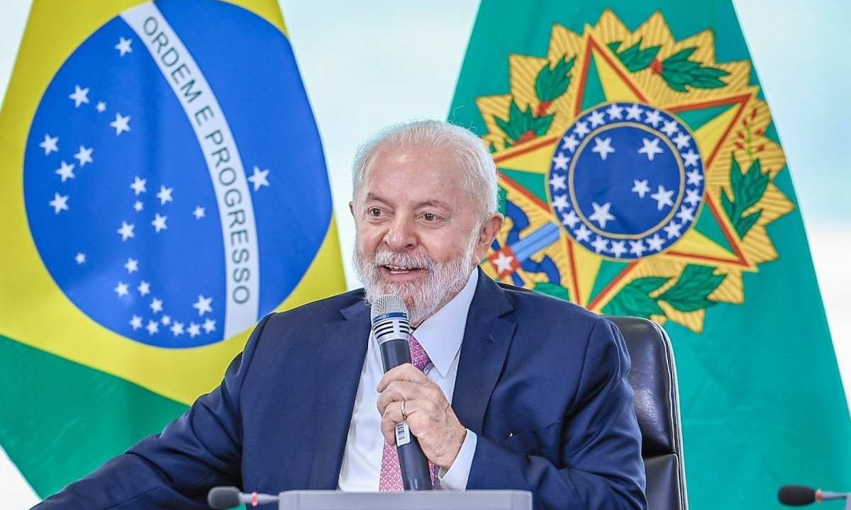 A retomada das obras foi celebrada em cerimônia com a presença do presidente Luiz Inácio Lula da Silva (PT) -  (crédito: Ricardo Stuckert / PR)