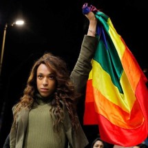 Erika Hilton pede por políticas públicas no dia da luta contra a homofobia - Caio GUATELLI / AFP