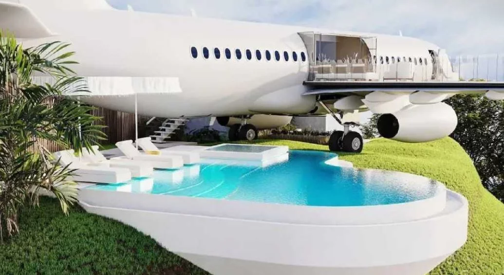 Empresário transforma avião em hotel com paisagem deslumbrante - Divulgação Private Jet Villa