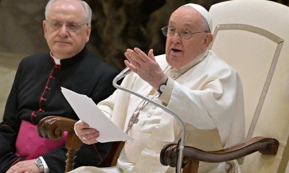 O papa Francisco afirmou que a beleza da relação sexual está no amor -  (crédito:  ANDREAS SOLARO / AFP)