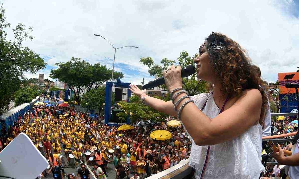 Aline Calixto faz festa domingo (21/1) para apresentar o tema deste ano de seu bloco: "Carnaval superfantástico"
 -  (crédito: Leandro Couri/EM/D.A. Press)