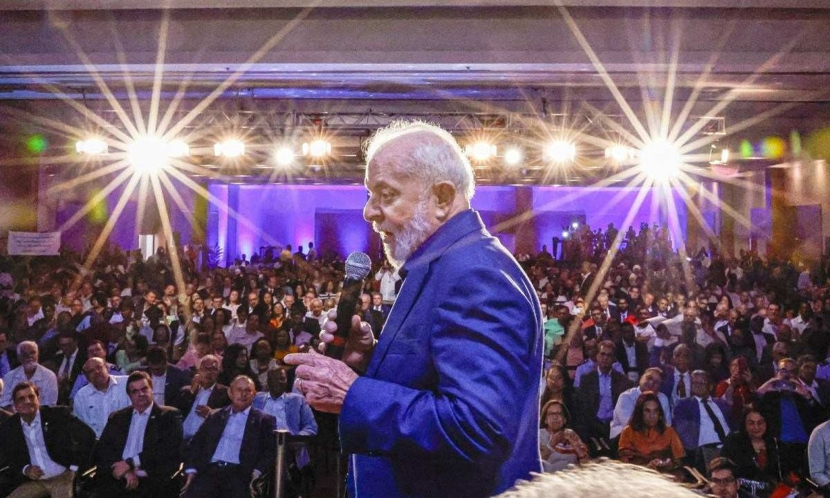 55,2% dos entrevistados aprovam o desempenho do presidente Lula frente ao governo, enquanto 39,6% desaprovam -  (crédito: Ricardo Stuckert/Divulga&ccedil;&atilde;o)
