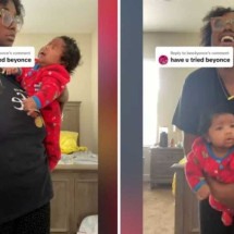 Mãe usa música de Beyoncé para fazer seu filho parar de chorar - Reprodução / redes sociais