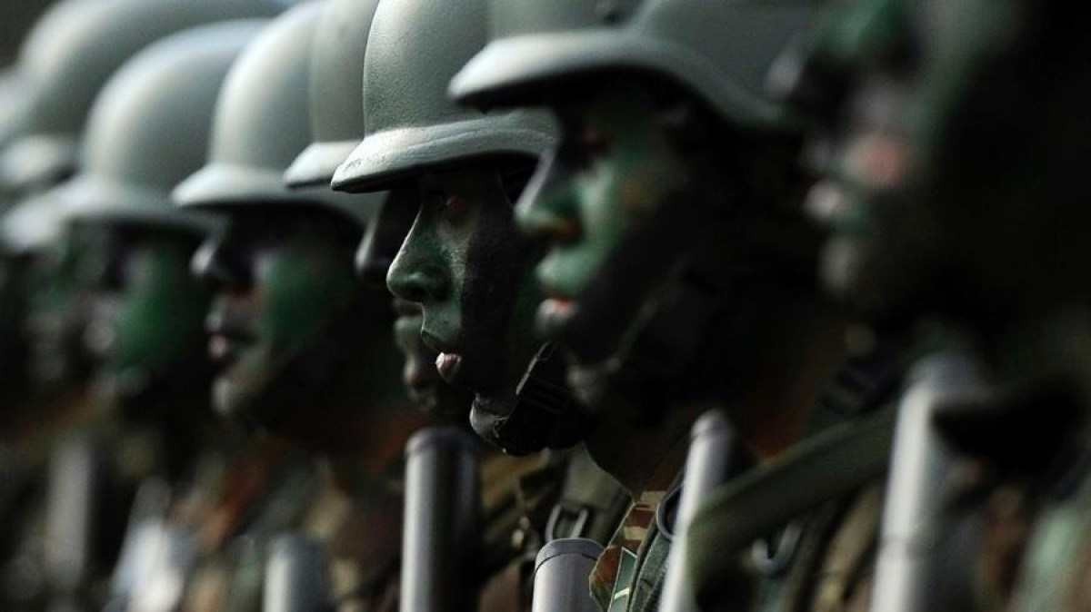 Soldados do Exército Brasileiro. -  (crédito: Agência Brasil)