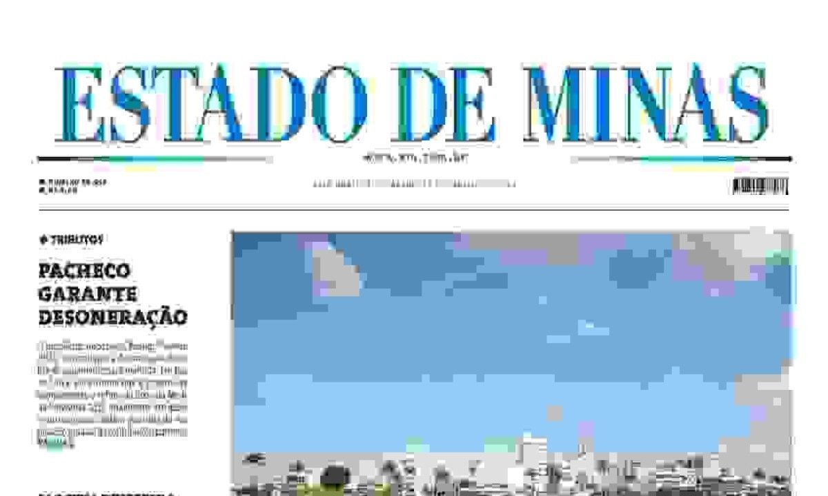 Confira a capa do Estado de Minas do dia 20/1/2024 -  (crédito: Estado de Minas)