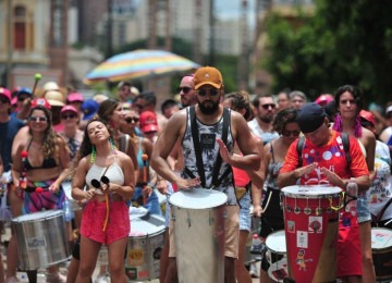 Ensaio do bloco Juventude Bronzeada no pré-carnaval de BH -  (crédito: Alexandre Guzanshe/EM/D.A Press)
