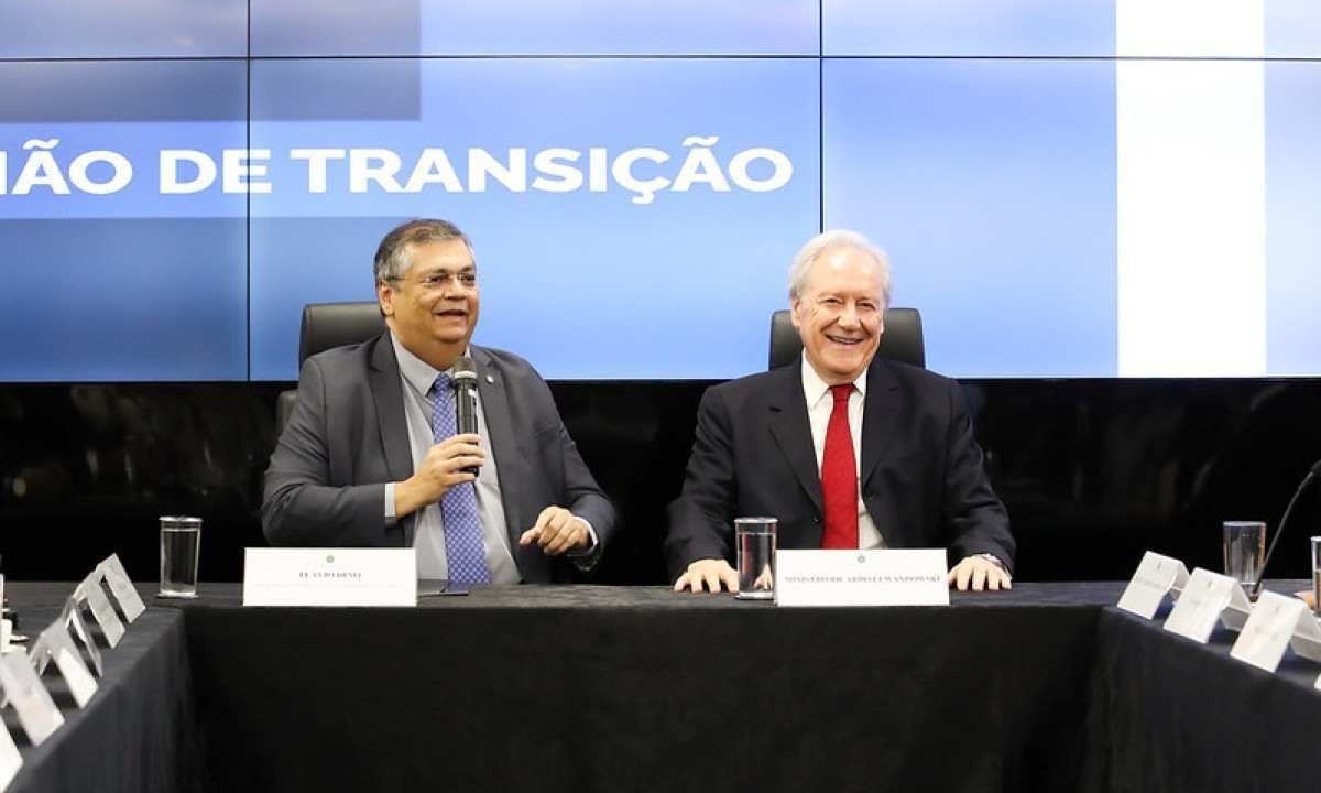 Lewandowski vai assumir a pasta da Justiça no dia 1º de fevereiro; Dino assume mandato de senador -  (crédito: Jamile Ferraris / MJSP)