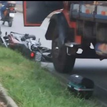 Motociclista morre em acidente com caminhão em avenida do Barreiro, em BH - Redes Sociais/Reprodução