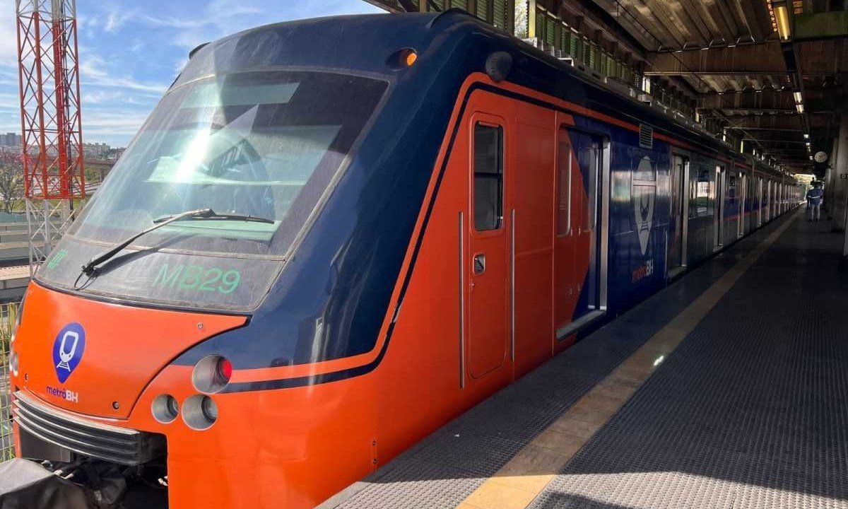 Metrô BH vai alterar a circulação de trens neste fim de semana. -  (crédito: Divulgação/Metrô BH)