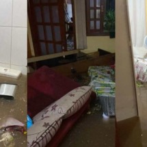Vídeo: casa é inundada pelas chuvas no Bairro Santa Mônica, em BH - Redes Sociais/Reprodução