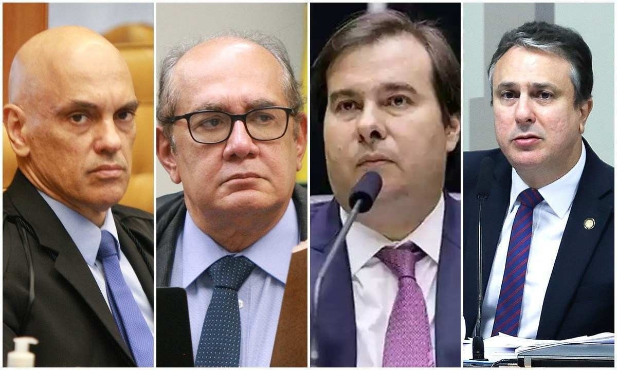 PF suspeita que Abin era usada para monitorar diversos políticos -  (crédito: Reprodução/STF/Nelson Jr./SCO/STF/Reprodução/Câmara dos Deputados/Lula Marques/Agência Brasil)