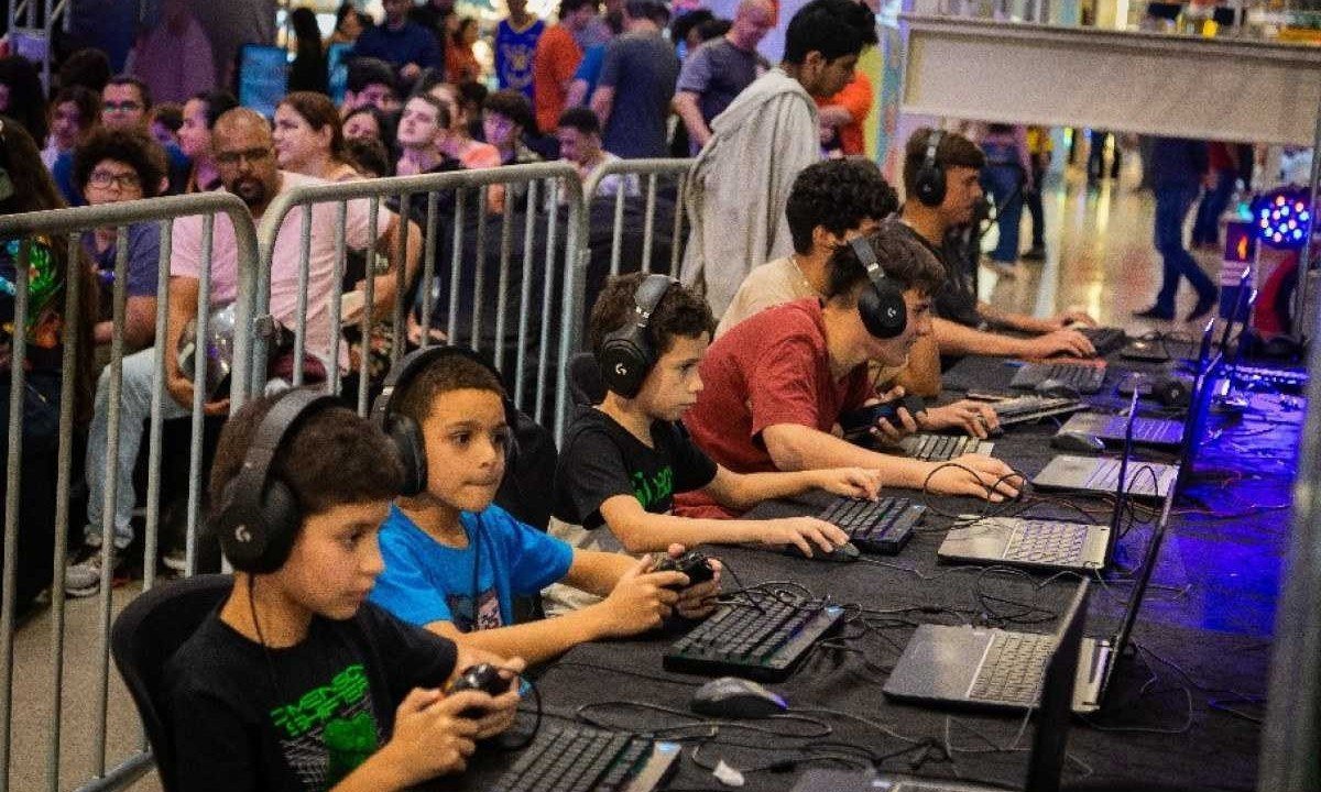 Crianças e adolescentes são o público alvo do Festival Geek e Gamer  -  (crédito: Gustavo Mota/Incrivus)