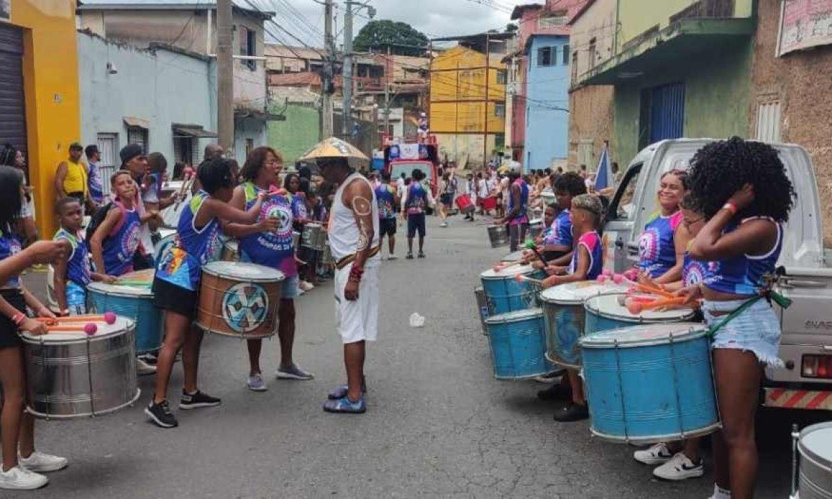 Blocos se uniram no Bairro Lagoinha, na Região Noroeste de BH -  (crédito: Jair Amaral/EM/D.A Press)