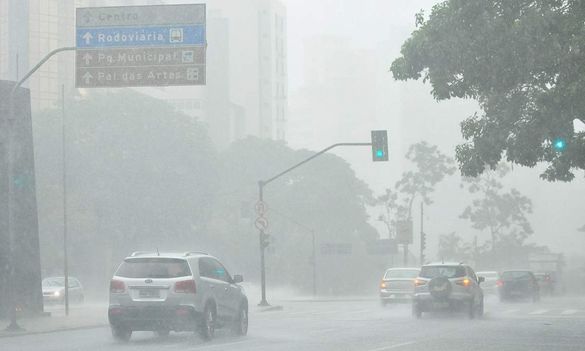 Em Belo Horizonte, o tempo deverá ficar parcialmente nublado, com possibilidade de pancadas de chuva e trovoadas isoladas       -  (crédito:  Marcos Vieira/EM/D.A Press)