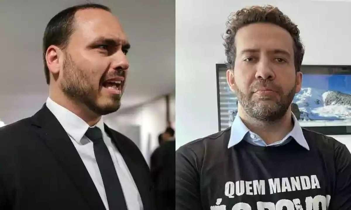 Janones ironiza ação da PF contra Carlos Bolsonaro
 -  (crédito: Redes Sociais/Reprodução)