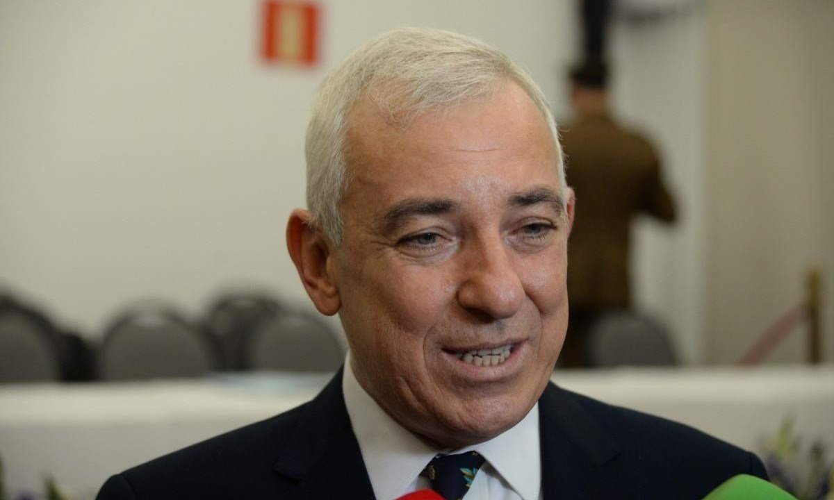 Novo presidente  do Colégio de Presidentes dos Tribunais Regionais Eleitorais (Coptrel), o presidente do Tribunal Regional Eleitoral de Minas Gerais (TRE-MG) e desembargador Octavio Augusto de Nigris Boccalini tomou posse na noite desta segunda-feira (29/1) -  (crédito: Túlio Santos/EM/D.A Press)