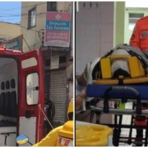 Mulher de 54 anos é atingida na cabeça em queda de marquise em MG - Corpo de Bombeiros/Divulgação
