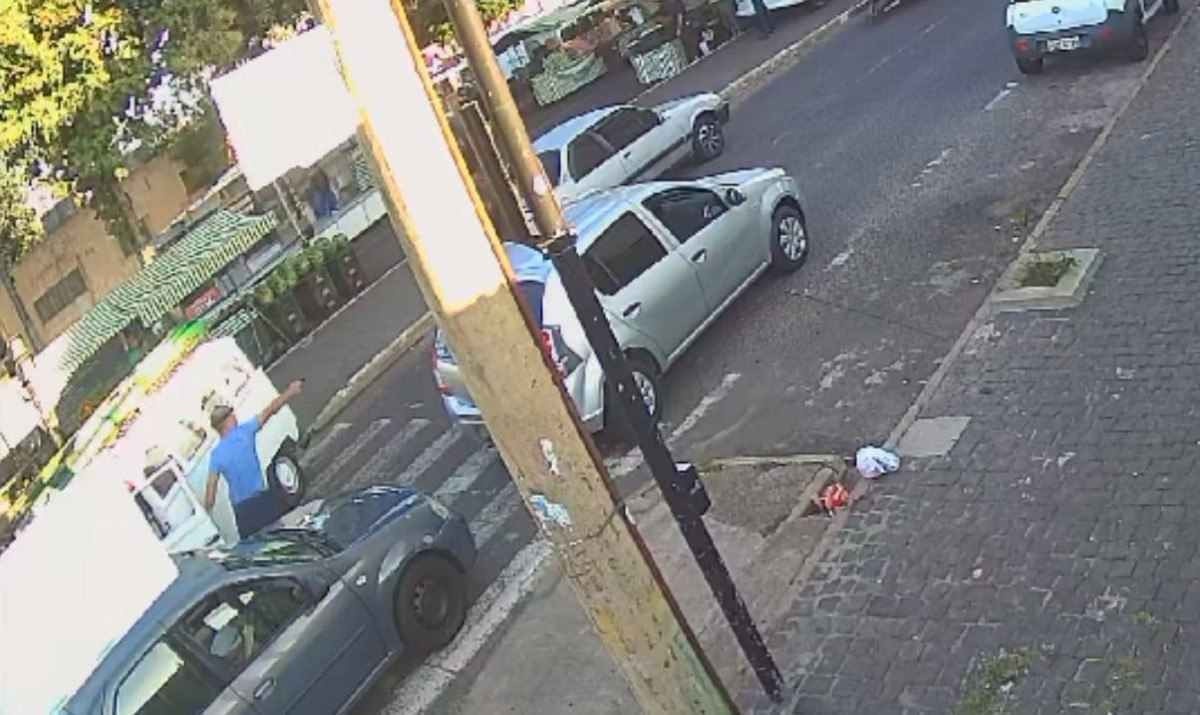 Vídeo mostra momento em que feirante atira e mata motorista em Uberlândia