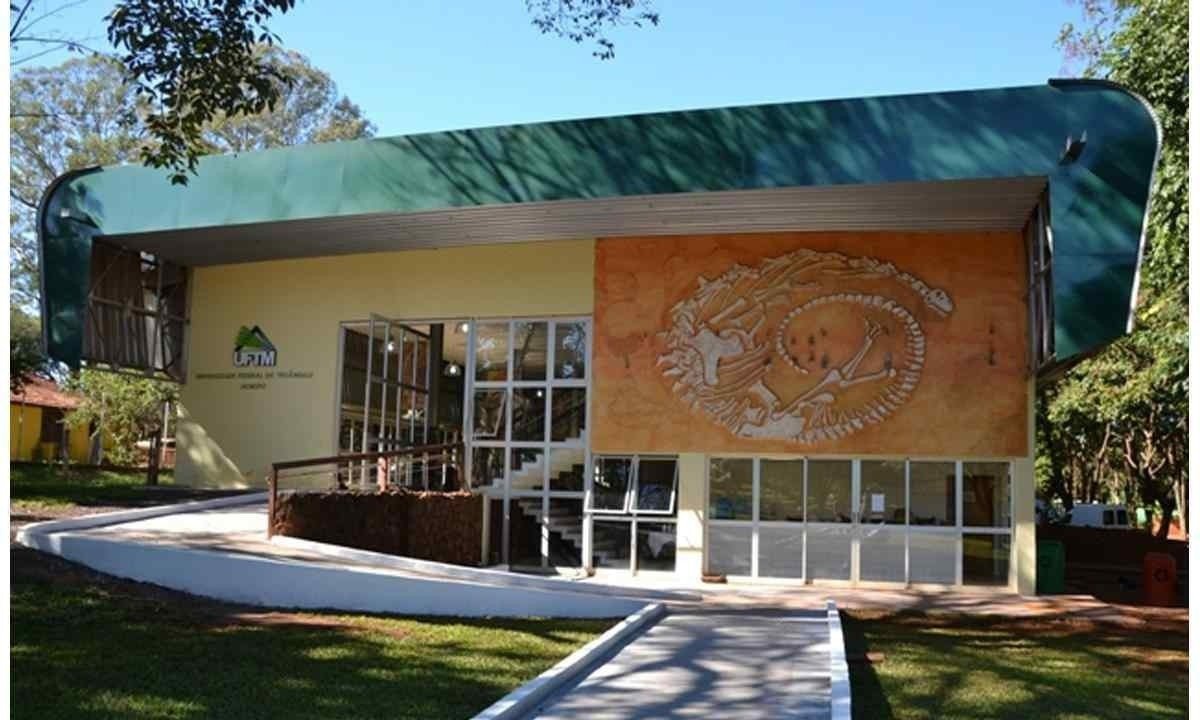 Complexo Cultural e Científico de Peirópolis (CCCP), local onde se encontram os fósseis de dinossauros encontrados em Uberaba -  (crédito: UFTM/Divulgação)