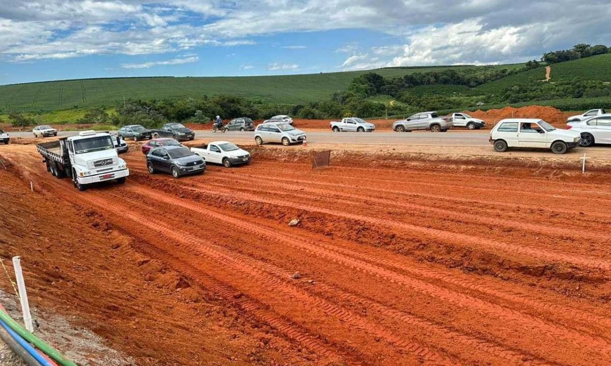 Protestos de motoristas usuários de rodovias em Boa Esperança, no Sul, contra pedágio de R$ 13  -  (crédito:  Alisson Silva/Divulgação)