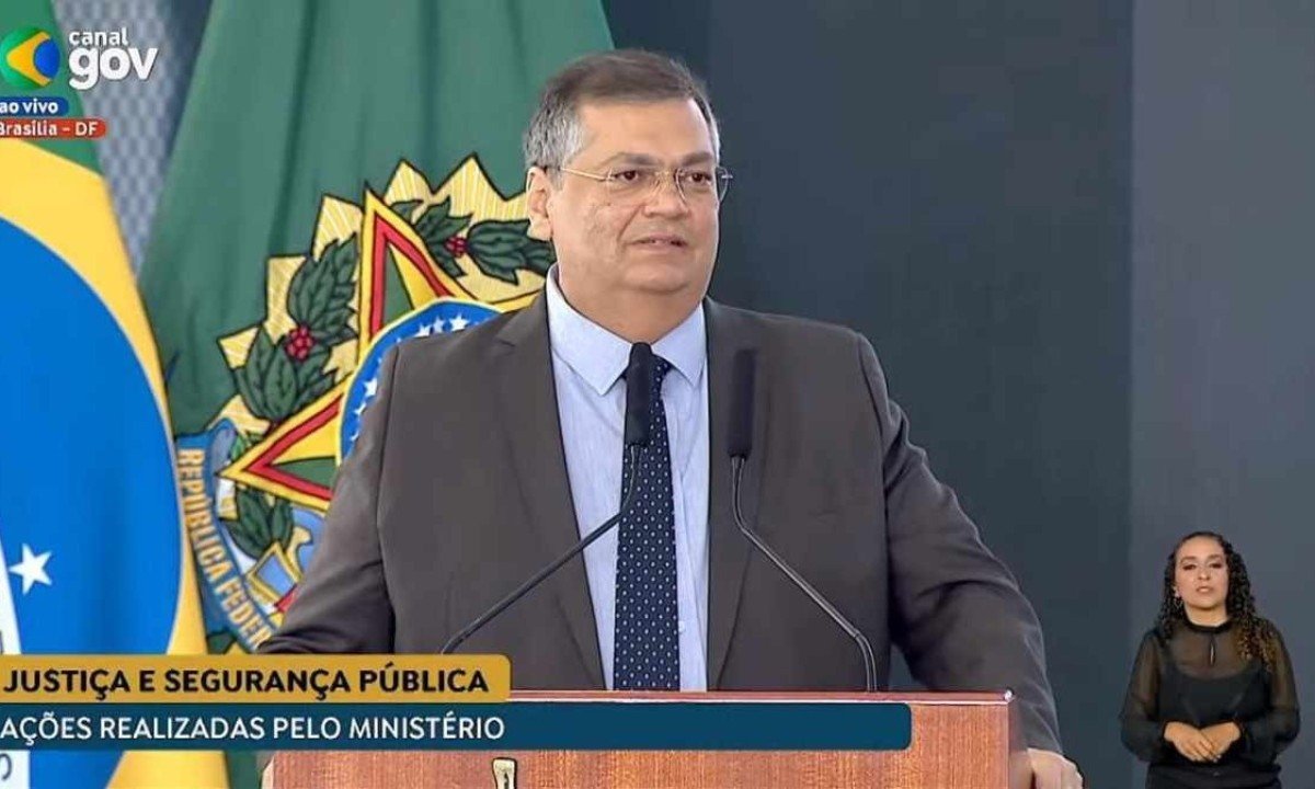 Flávio Dino se despede do Ministério da Justiça nesta quarta-feira (31/1) -  (crédito: Reprodução/YouTube)
