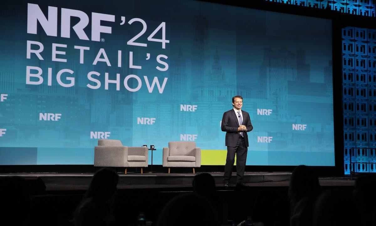John Furner, presidente e CEO da Walmart U.S. abriu o evento. - (crédito: Arquivo NRF) John Furner, presidente e CEO da Walmart U.S. abriu o evento. - (crédito: Arquivo NRF)