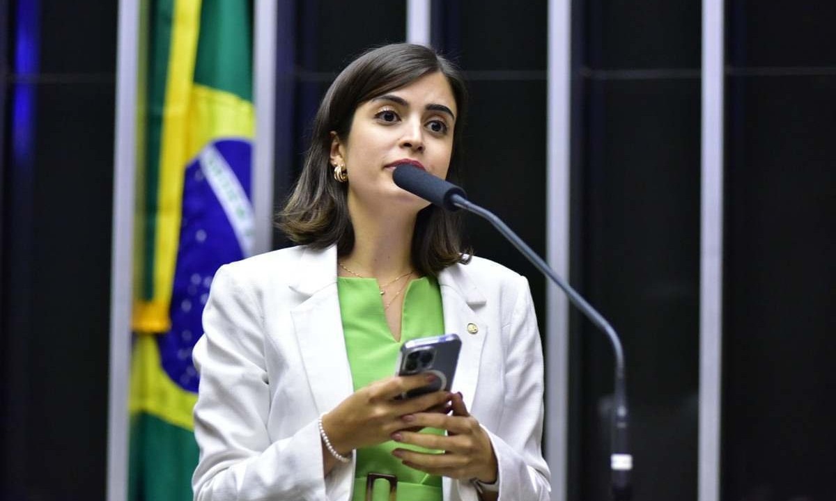 Deputada federal Tabata Amaral é pré-candidata à Prefeitura de São Paulo -  (crédito:  Zeca Ribeiro/Câmara dos Deputados)