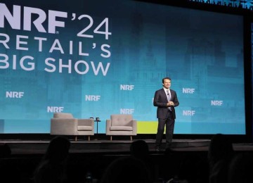 John Furner, presidente e CEO da Walmart U.S. abriu o evento. -  (crédito: Arquivo NRF)