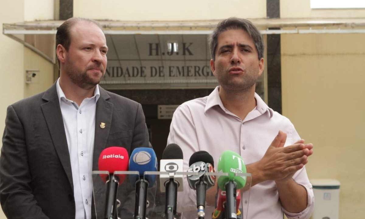 Sala de reidratação no Hospital Júlia Kubitschek, na Região do Barreiro, tem capacidade de atender até 300 pacientes por dia -  (crédito: Edesio Ferreira/EM/D.A Press)