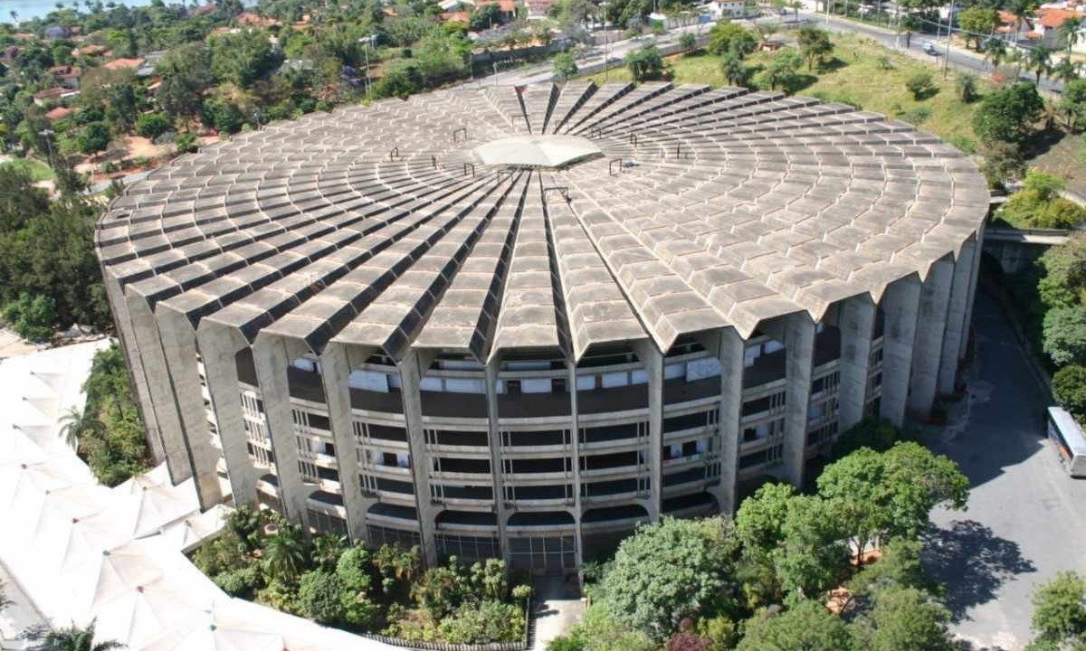 Vista aérea do Ginásio Jornalista Felipe Drummond -  (crédito: Seinfra/Divulgação)