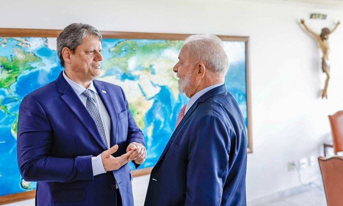 Lula lembrou da trajetória de Tarcísio durante o governo Dilma
       -  (crédito:  Ricardo Stuckert / PR - 30/1/2024)