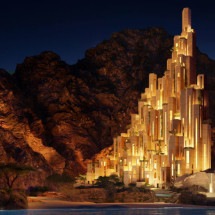 Projeto de hotel hexagonal na Arábia Saudita chama a atenção - divulgação neom